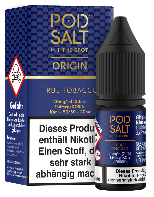 Pod Salt Origin - True Tobacco