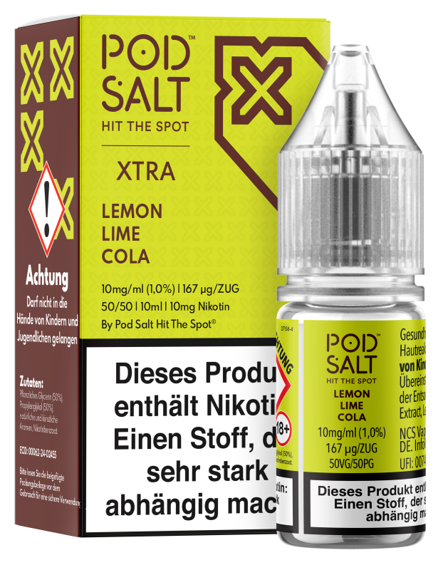 Pod Salt Xtra - Lemon Lime Cola