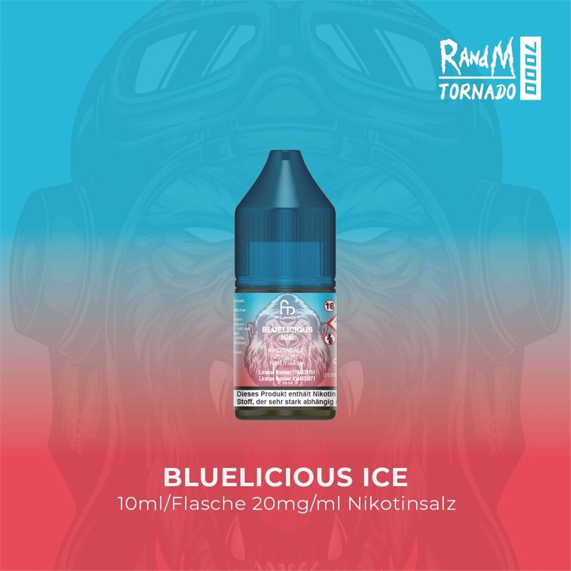 RandM Tornado - Bluelicious Ice 20mg
