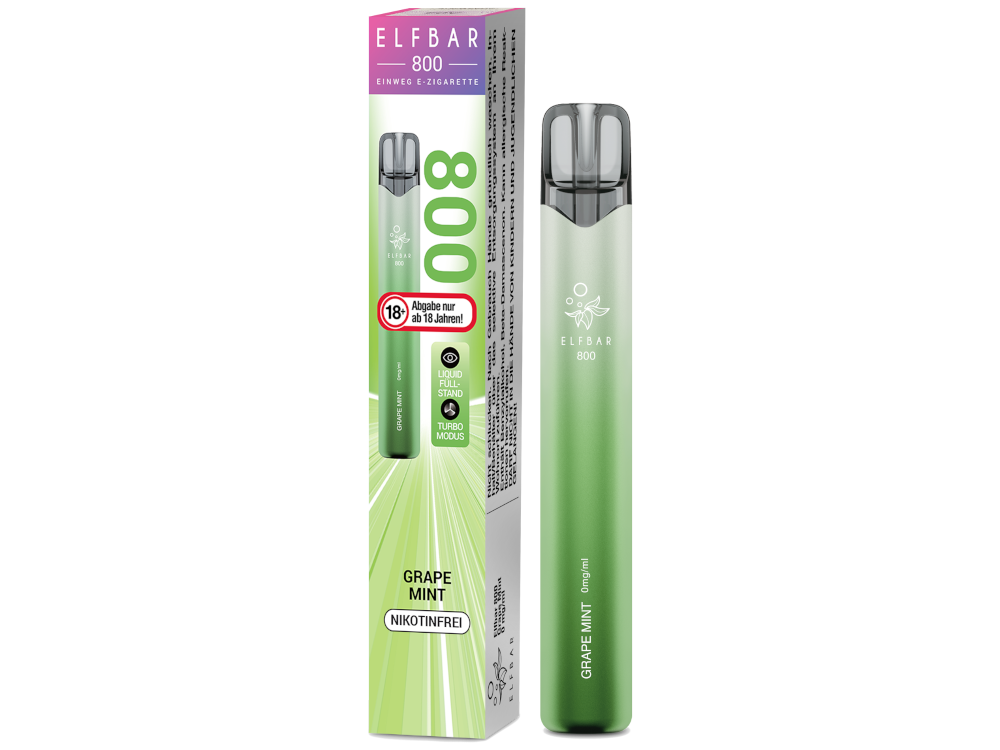 ElfBar 800 - Grape Mint (Nikotinfrei)