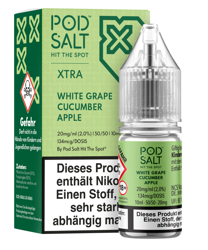Pod Salt Xtra - White Grape Cucumber