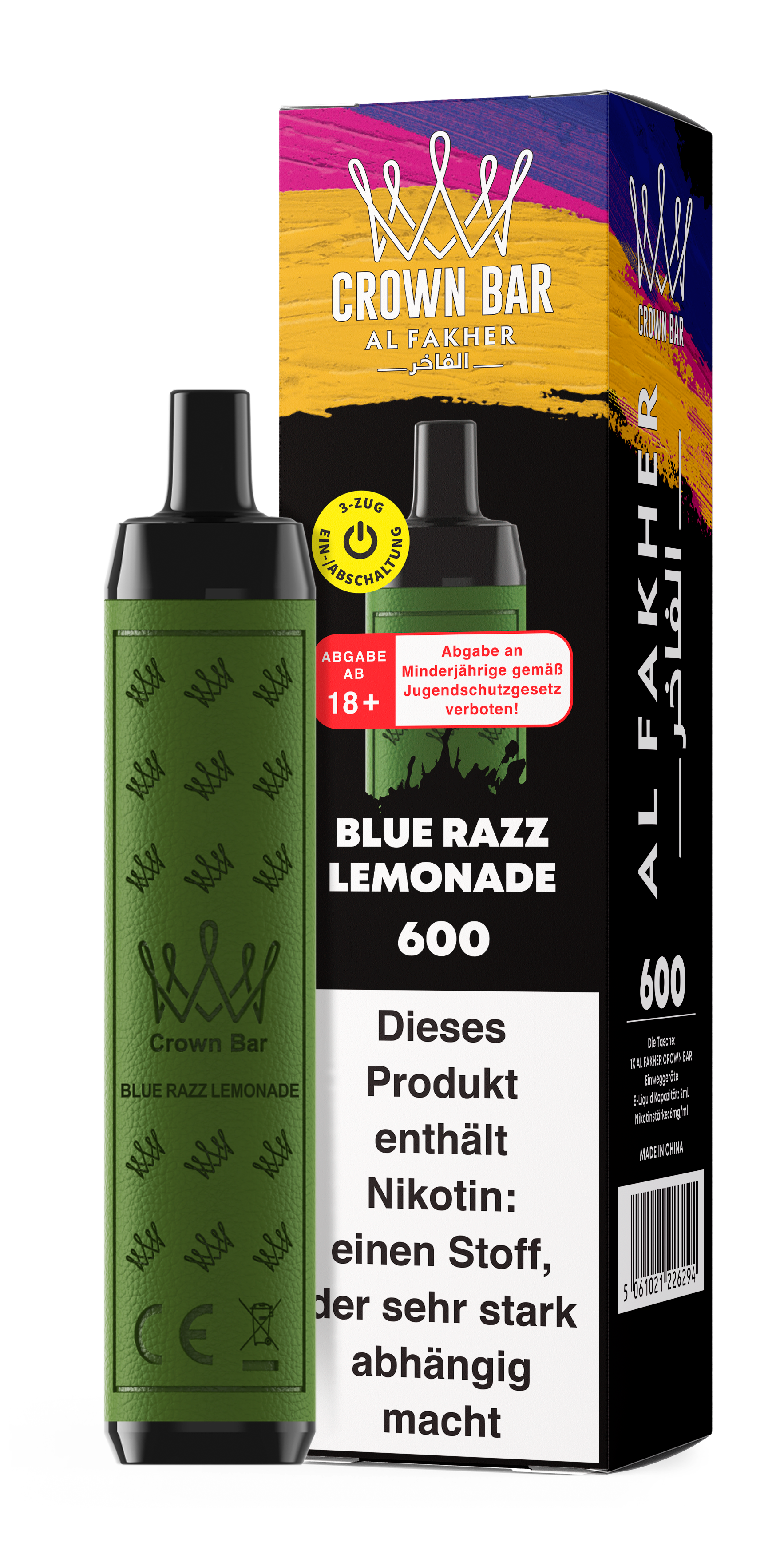 Al Fakher 600 - Blue Razz Lemonade