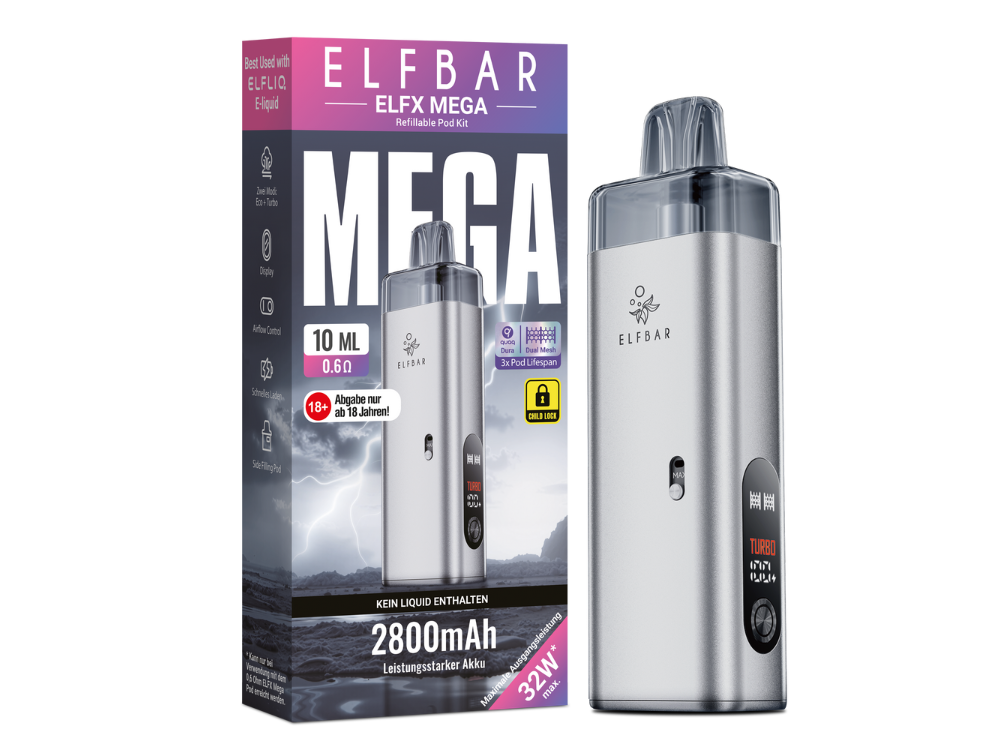 Elfbar Elfx Mega - Silver