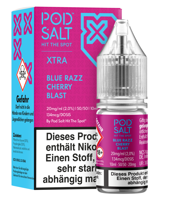 Pod Salt Xtra - Blue Razz Cherry Blast