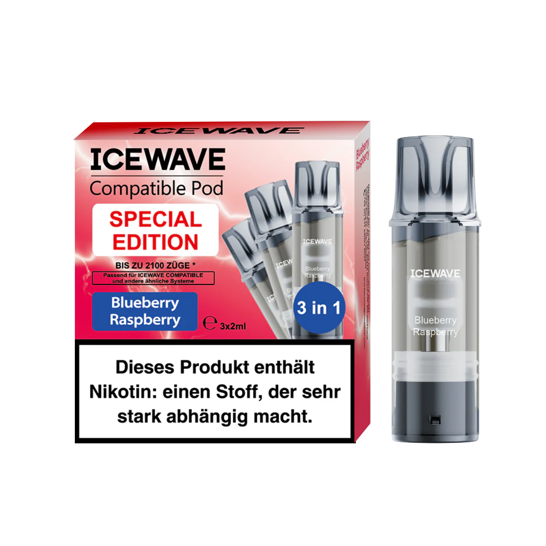 Icewave Pod - Blueberry Raspberry 3x